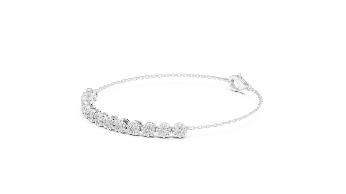 Dainty Diamond Line Bracelet