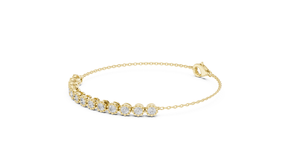 Dainty Diamond Line Bracelet