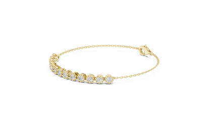 Dainty Diamond Line Bracelet