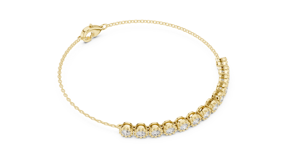 Dainty Diamond Line Bracelet