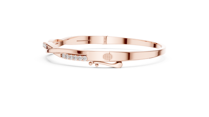 Minimal Twist Diamond Bracelet