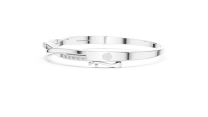 Minimal Twist Diamond Bracelet
