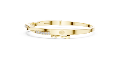 Minimal Twist Diamond Bracelet
