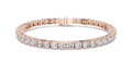 Radiant Flow Diamond Bracelet – Premium Finish