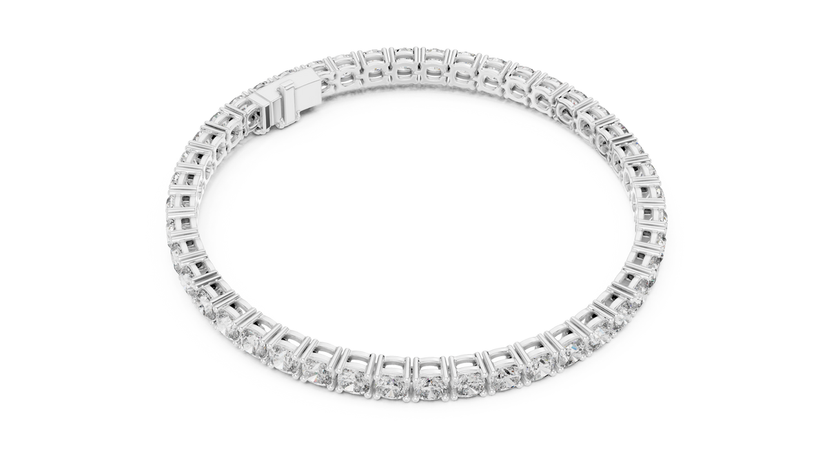 Radiant Flow Diamond Bracelet – Premium Finish