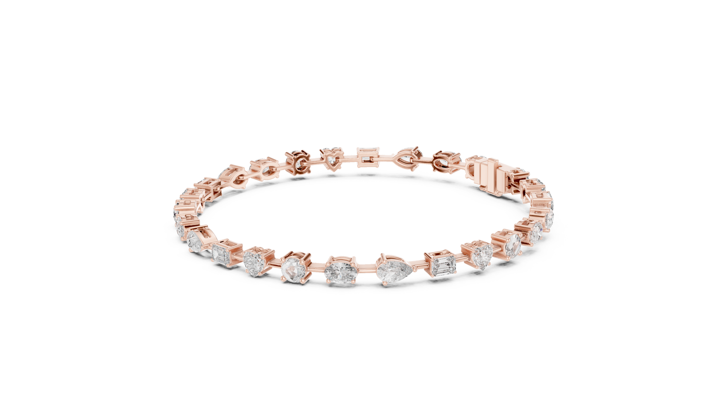 Multi Shape Diamond Bracelet