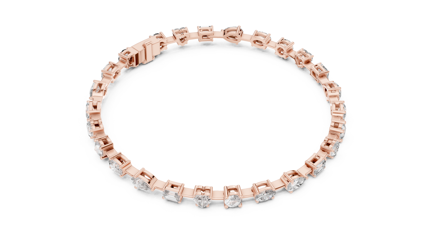 Multi Shape Diamond Bracelet