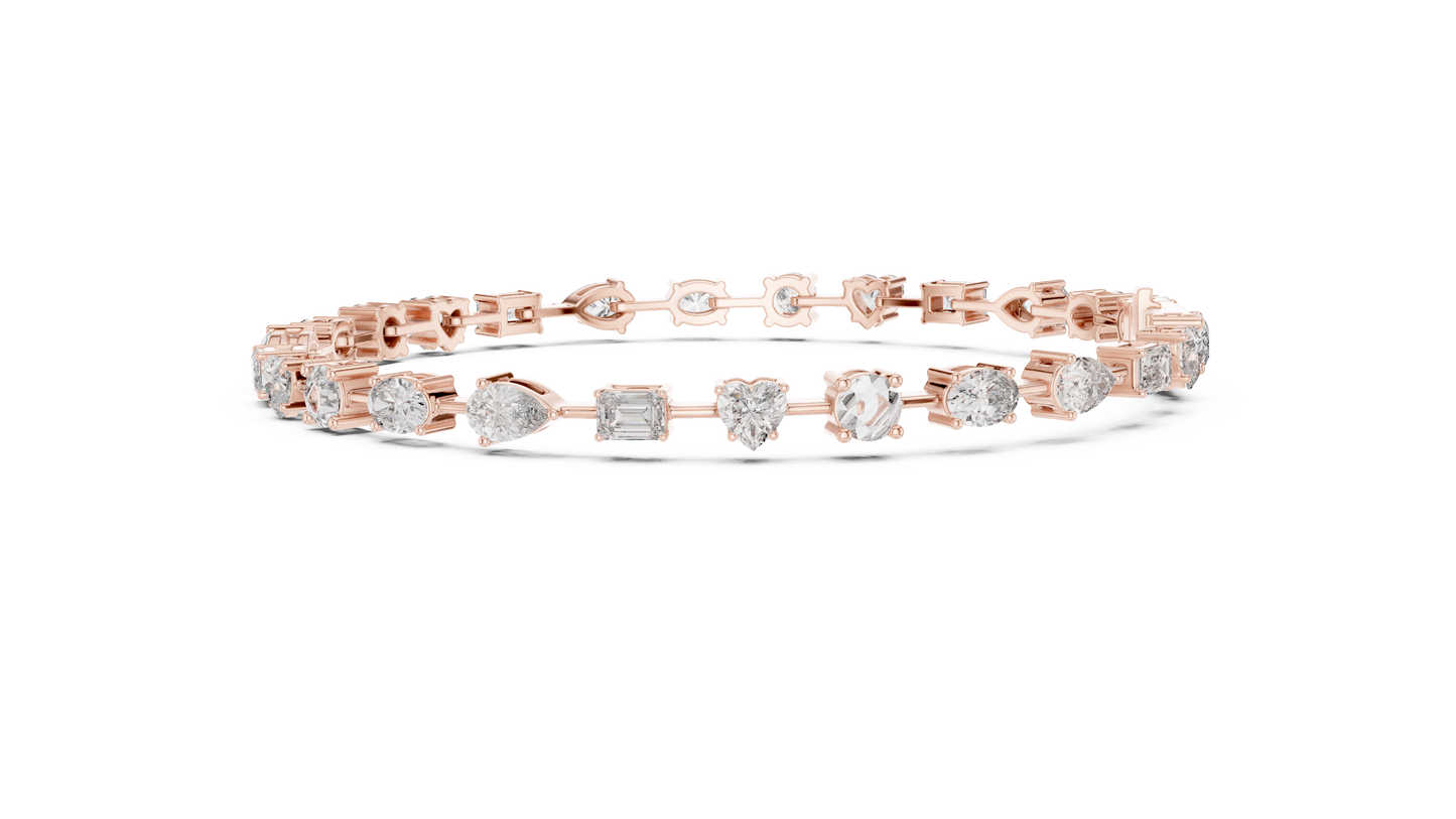 Multi Shape Diamond Bracelet