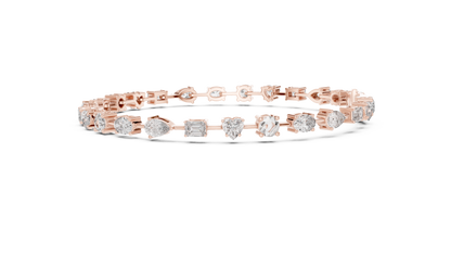 Multi Shape Diamond Bracelet