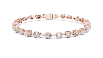 Multi Shape Diamond Bracelet
