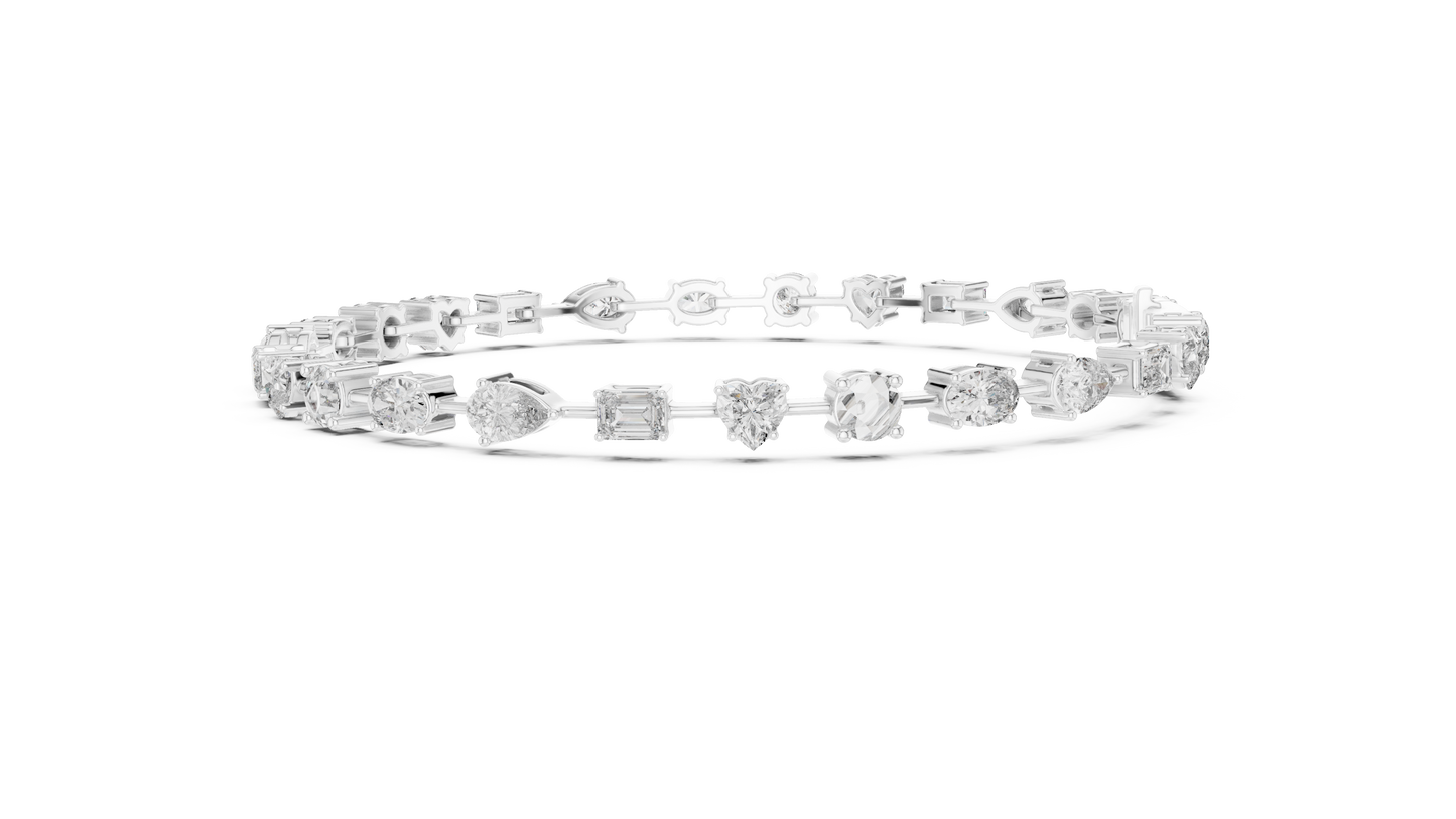Multi Shape Diamond Bracelet