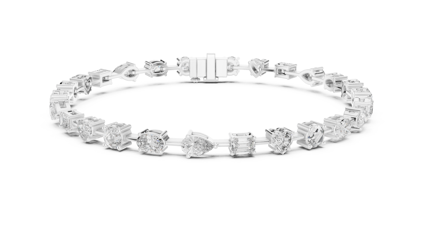 Multi Shape Diamond Bracelet