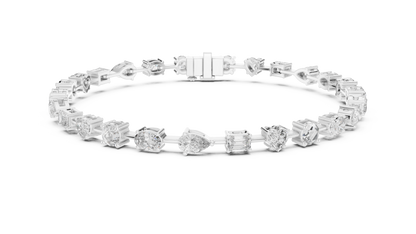 Multi Shape Diamond Bracelet