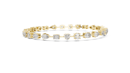 Multi Shape Diamond Bracelet