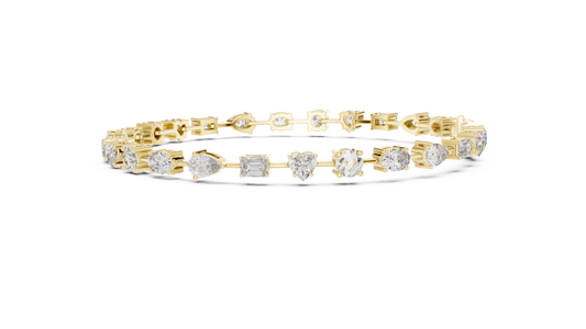 Multi Shape Diamond Bracelet