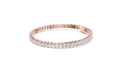 Royal Style Marquise Cut Diamond Bracelet – Statement Fine Jewelry