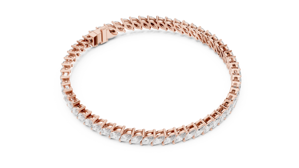Royal Style Marquise Cut Diamond Bracelet – Statement Fine Jewelry