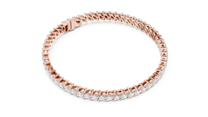 Royal Style Marquise Cut Diamond Bracelet – Statement Fine Jewelry