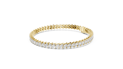 Royal Style Marquise Cut Diamond Bracelet – Statement Fine Jewelry