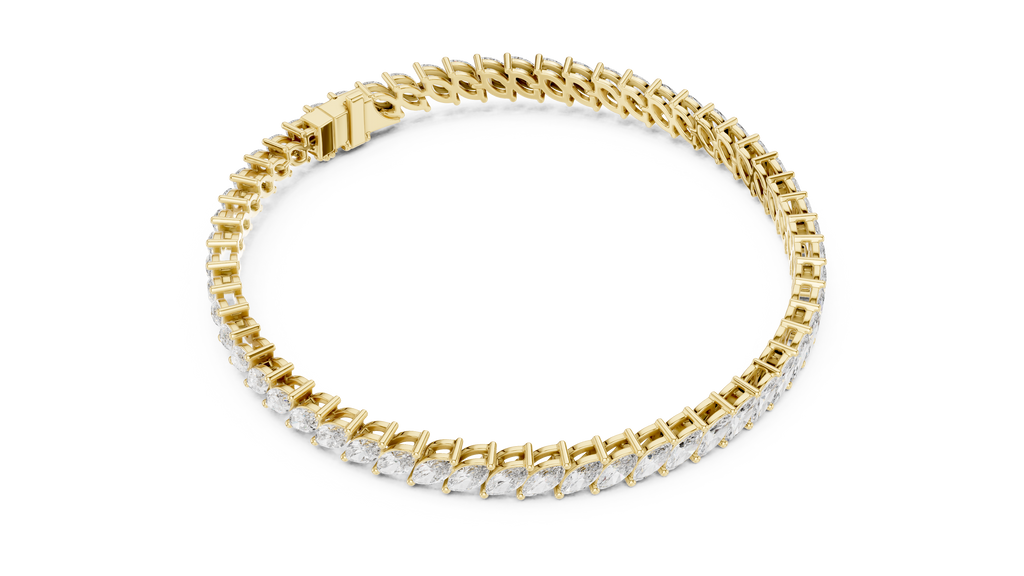 Royal Style Marquise Cut Diamond Bracelet – Statement Fine Jewelry