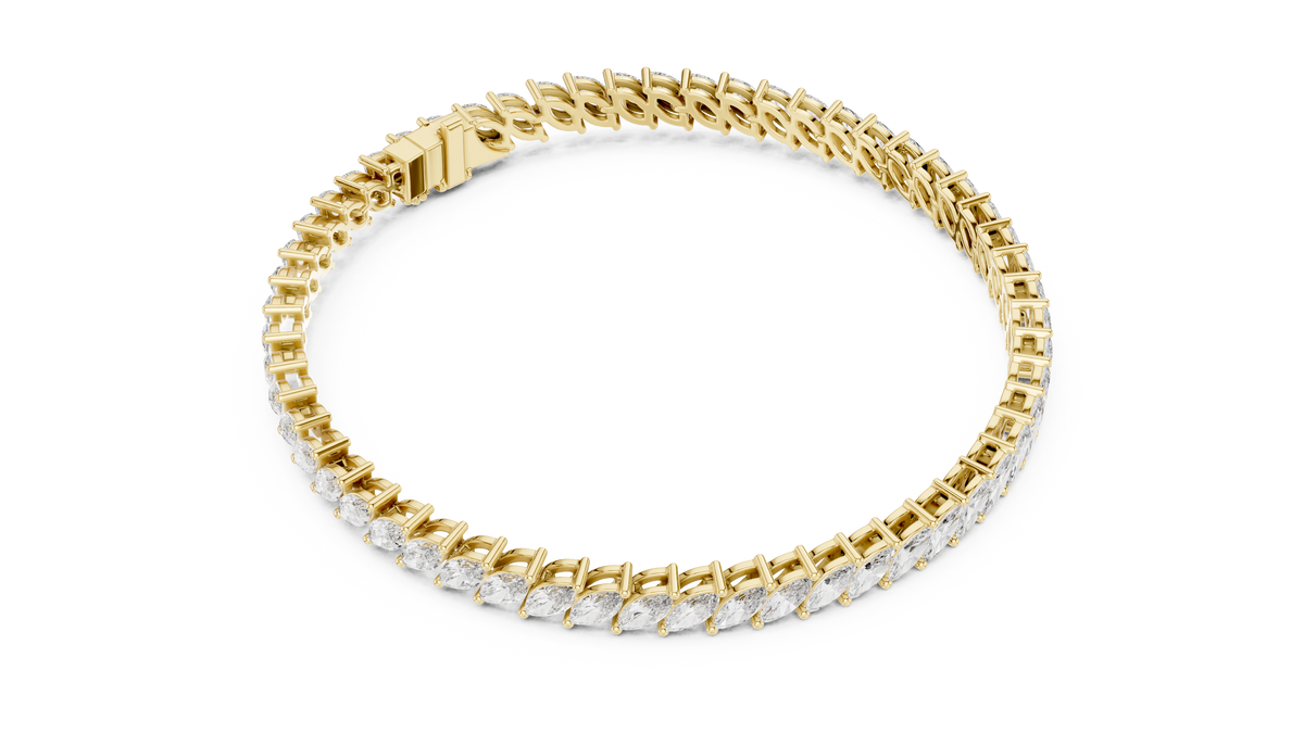 Royal Style Marquise Cut Diamond Bracelet – Statement Fine Jewelry