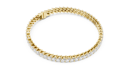 Royal Style Marquise Cut Diamond Bracelet – Statement Fine Jewelry