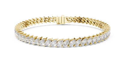 Royal Style Marquise Cut Diamond Bracelet – Statement Fine Jewelry