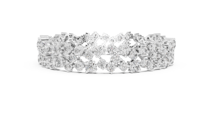Trendy Multi-Row Diamond Bracelet