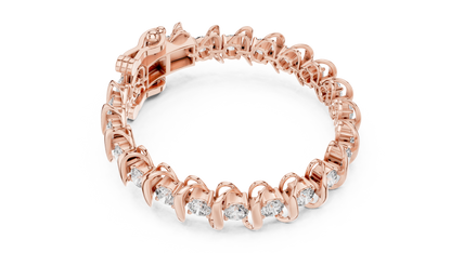 Wedding Wear Rose Gold Diamond Bracelet – Unique Style