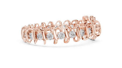 Wedding Wear Rose Gold Diamond Bracelet – Unique Style