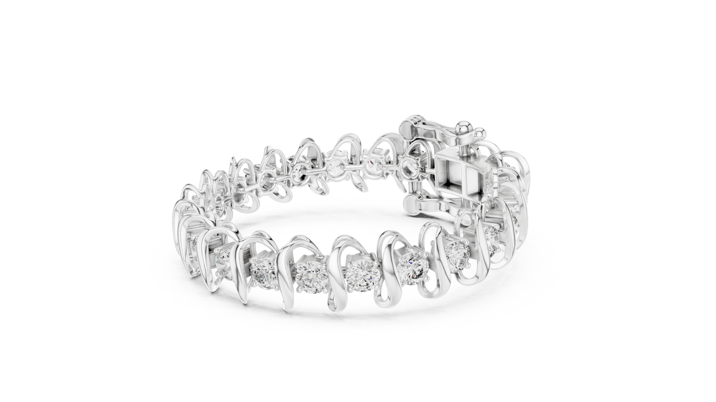Wedding Wear Rose Gold Diamond Bracelet – Unique Style