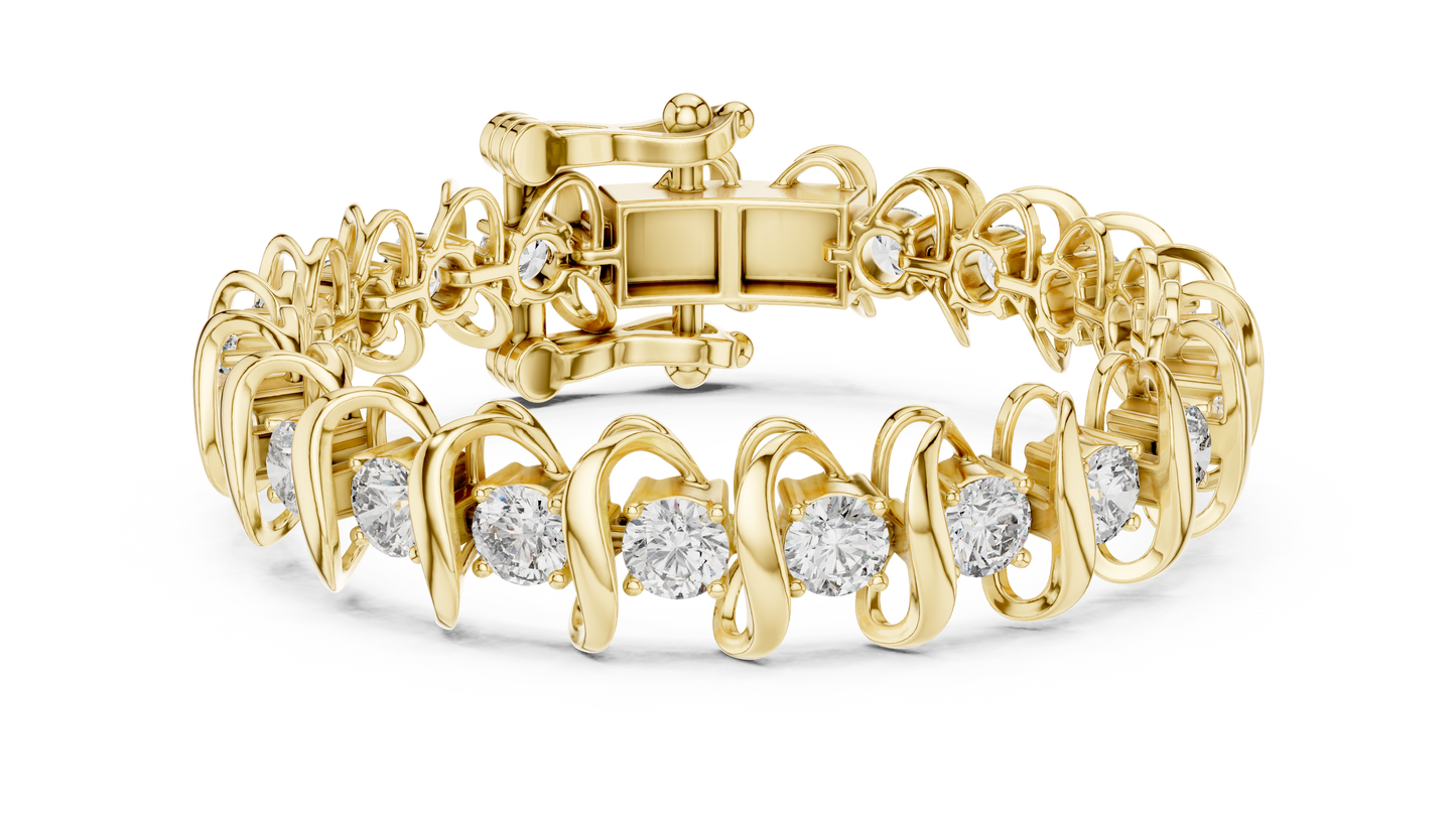 Wedding Wear Rose Gold Diamond Bracelet – Unique Style