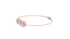 Engagement Diamond Bracelet – Classic Halo Chain Design