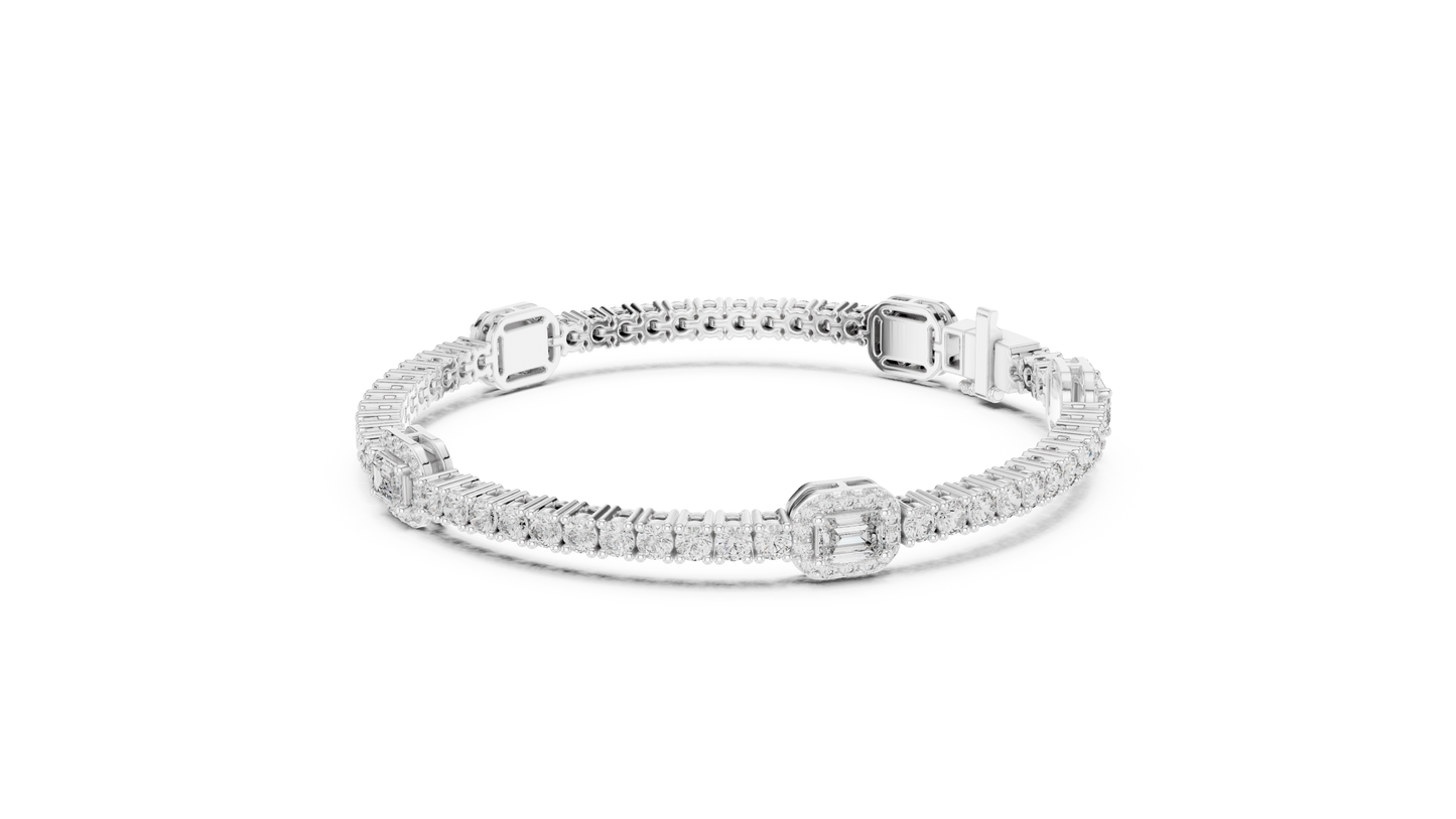 Bold Elegance Diamond Bracelet