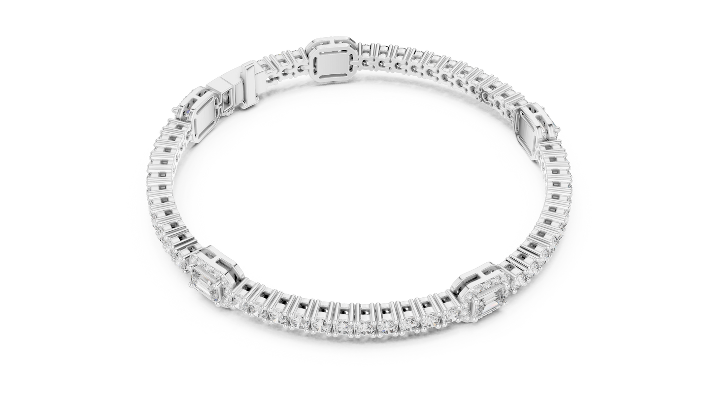 Bold Elegance Diamond Bracelet