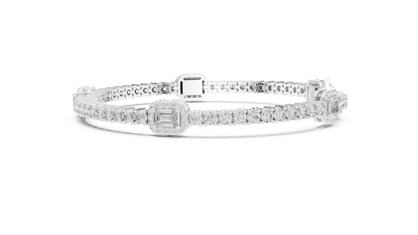 Bold Elegance Diamond Bracelet
