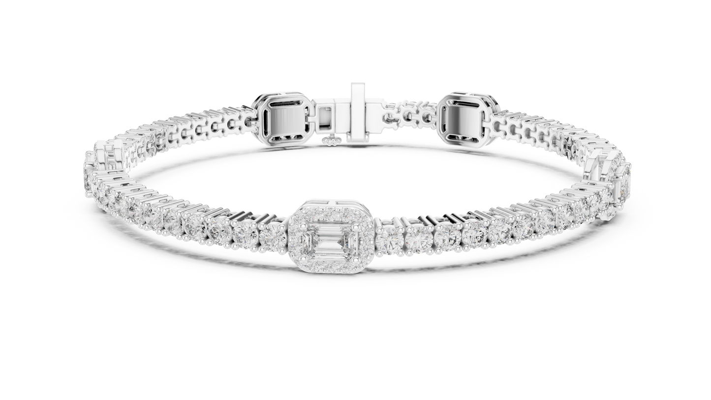 Bold Elegance Diamond Bracelet