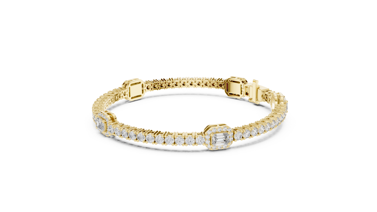 Bold Elegance Diamond Bracelet