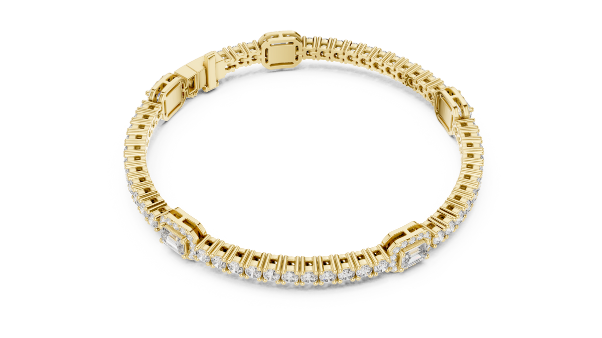 Bold Elegance Diamond Bracelet