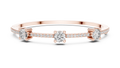 Minimal Three Solitaire Diamond Bracelet