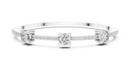 Minimal Three Solitaire Diamond Bracelet