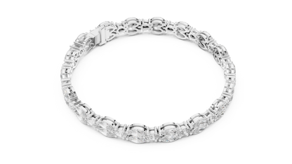 Brilliant Marquise-Cut Diamond Gold Bracelet