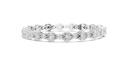 Brilliant Marquise-Cut Diamond Gold Bracelet