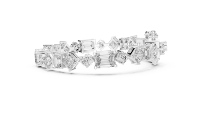 Radiant Multi-Cut Diamond Bracelet – Modern Elegance