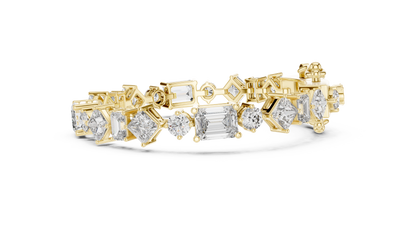 Radiant Multi-Cut Diamond Bracelet – Modern Elegance