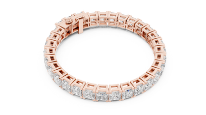 Princess-Cut Diamond Bracelet – Luxury Sparkle.