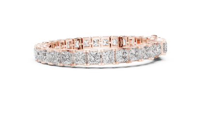 Princess-Cut Diamond Bracelet – Luxury Sparkle.
