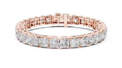 Princess-Cut Diamond Bracelet – Luxury Sparkle.