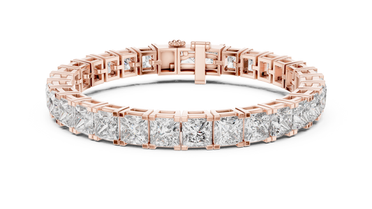 Princess-Cut Diamond Bracelet – Luxury Sparkle.