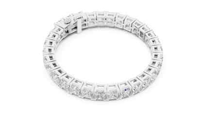 Princess-Cut Diamond Bracelet – Luxury Sparkle.